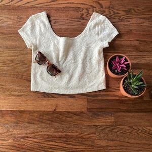 Lace crop top